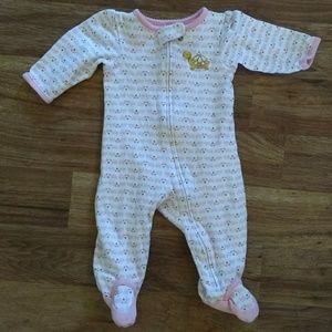 3/$12 Carters bodysuit onesie pink gold turtle
